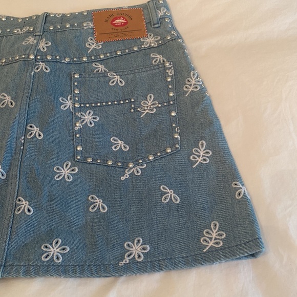 NWT Marc Jacobs Denim Mini Skirt size 30 - Picture 12 of 15